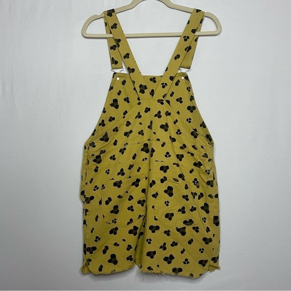 Entro Boho Leopard Pinafore Jumper Overalls Mini Dress - Picture 8 of 15